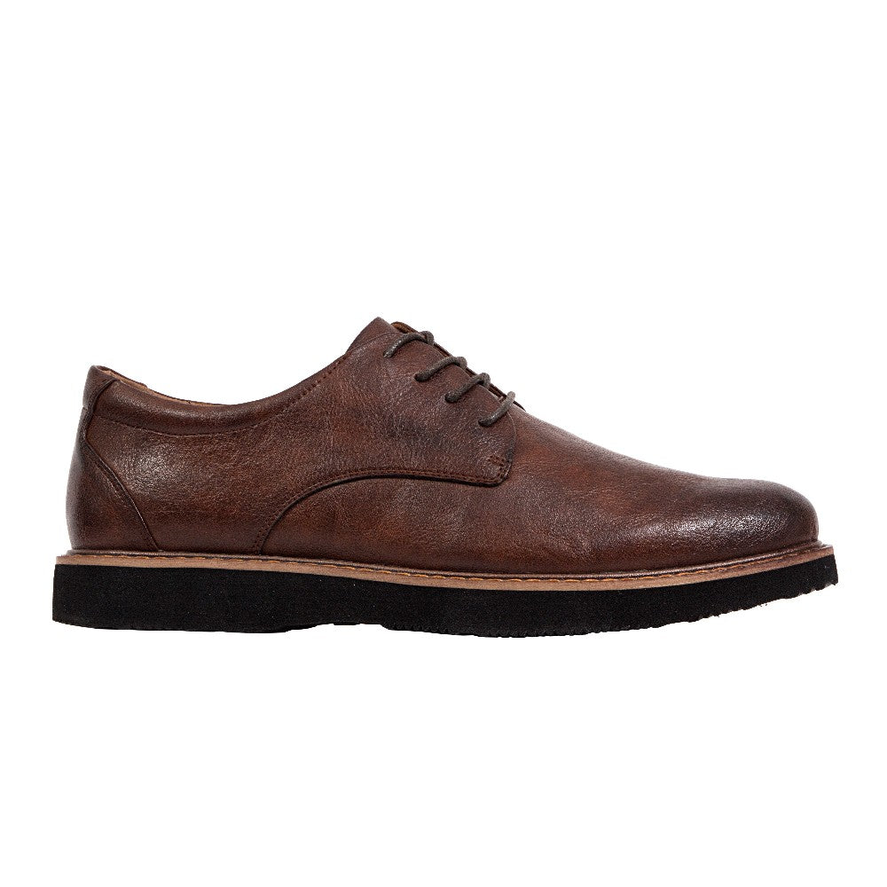 Deer Stags Men's Walkmaster Plain Toe Oxford in Brown