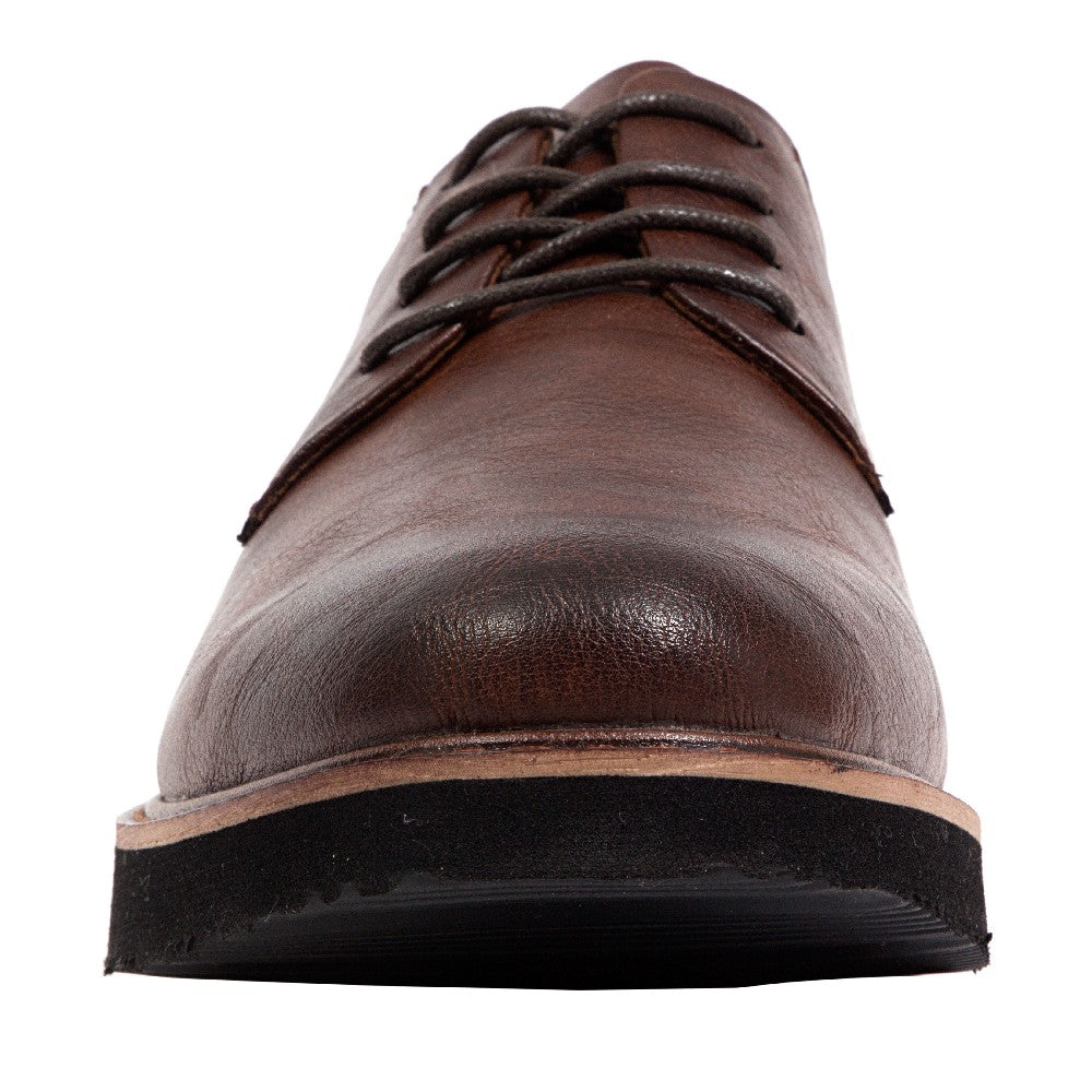 Deer Stags Men's Walkmaster Plain Toe Oxford in Brown