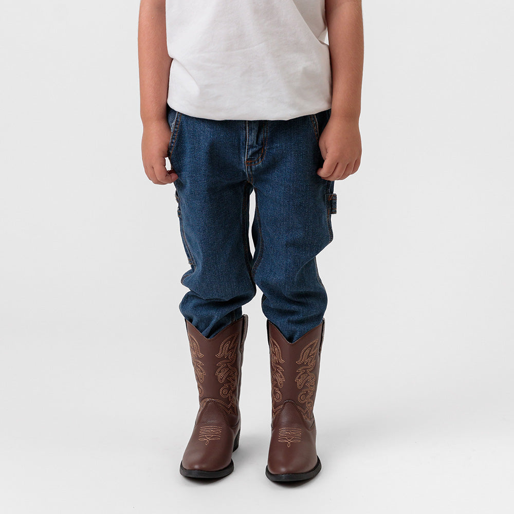 Deer Stags Kids Ranch in Dark Brown
