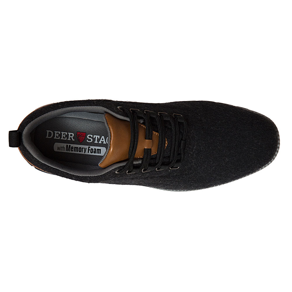 Deer Stags Mens Status in Black Felt