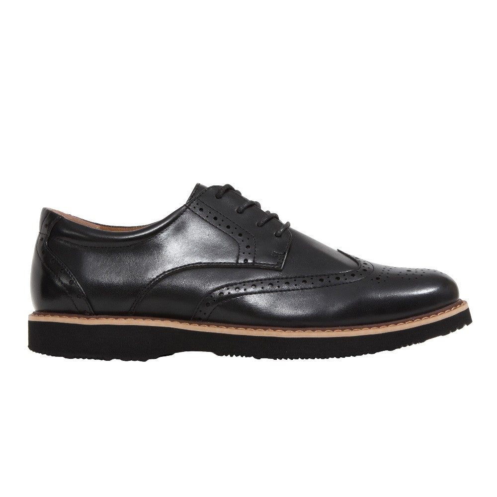 Deer Stags Men's Walkmaster Wingtip Oxford in Black