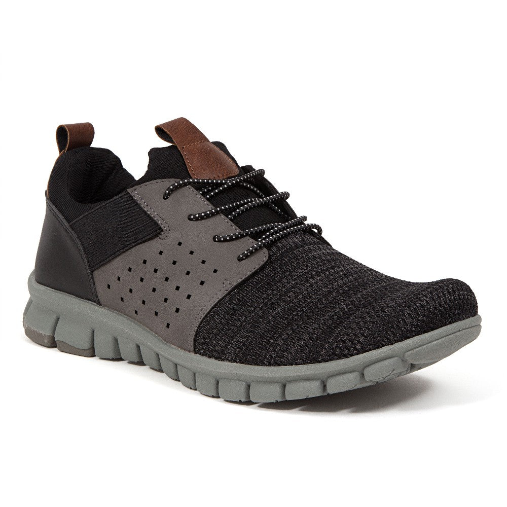 Deer Stags Mens Betts in Black Grey