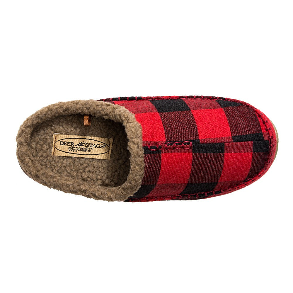 Deer Stags Nordic Unisex Slipper in Red Black DeerStags