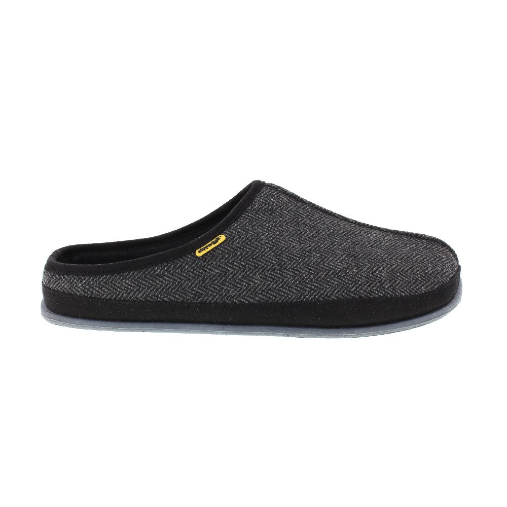 Wherever Unisex Slipper in Black Tweed