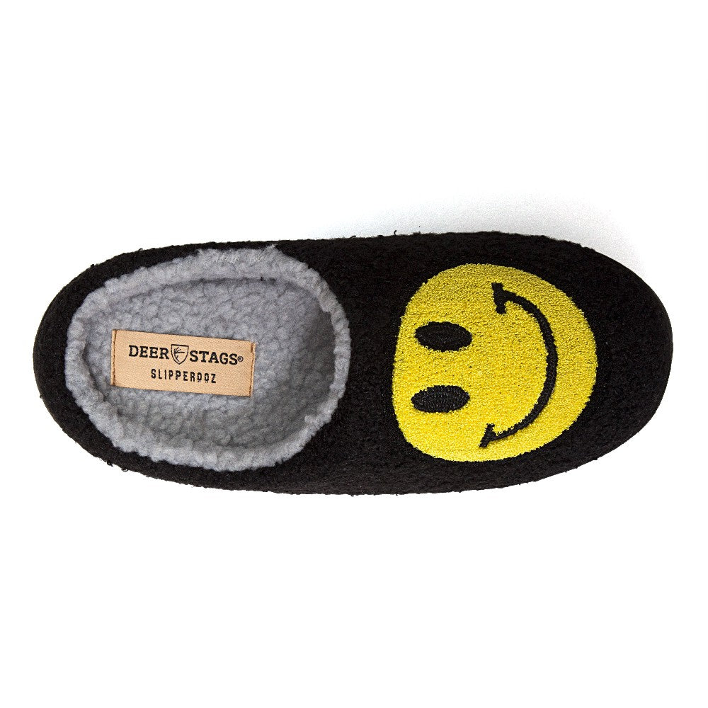 Deer Stags Wink Unisex Slipper in Black Grey DeerStags